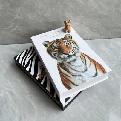 2pcs Modern And Simple Faux Book, Foldable English Style, Decorative Book For Soft Decoration, Home Staging Best Gifts Birthday Graduation