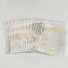 50入組可愛多彩塗鴉裝飾透明拉鍊袋、禮品包裝袋 - Color - 查看 7