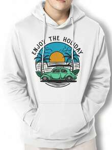 Men Hoodies - 白色 - 查看 1