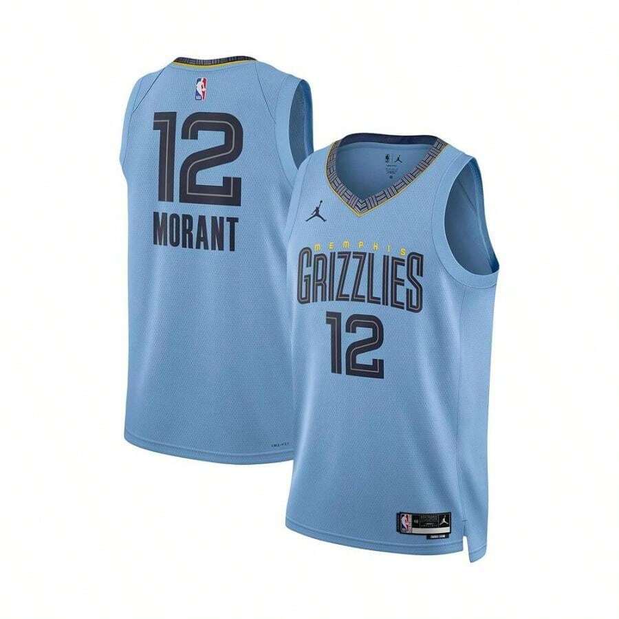| Men's Ja Morant Light Blue Memphis Grizzlies Statement Edition  Jersey |  | Men Sports Tees & Tanks - Light Blue - View 1