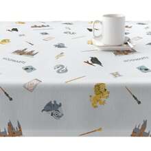 Christmas Tablecloth 100% Stain-Resistant Resined Cotton Non-Plasticized Touch Childish Hogwarts Model - Elegant Tablecloth Made By BL BELUM - Tablecloth No Liquids Transfer Made Spain
