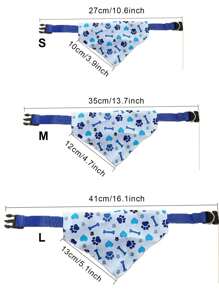 Cartoon Printed Dog Bandana, Triangle Bib, Pet Scarf. Soft And Absorbent Saliva Towel For Cat And Dog, Decorative Towel