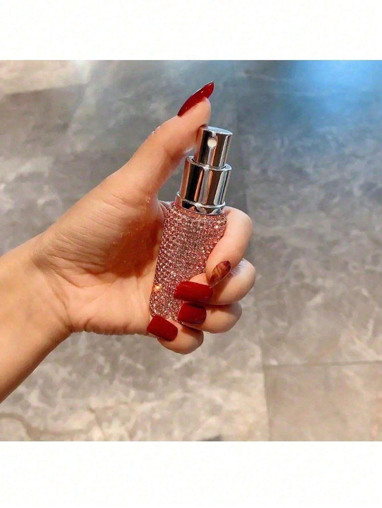 Distributeur de parfum serti de diamants Flacon d