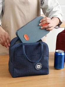 1 件适用于办公室工作人员的保温午餐袋，铝箔加厚冬季餐袋，大容量防水手提袋，加厚保温袋，铝箔保温袋，帆布手提袋，学生和工人的午餐袋，储物、厨房收纳、收纳、厨房用品、房间装饰、家居装饰。 - 彩色 - 查看 5