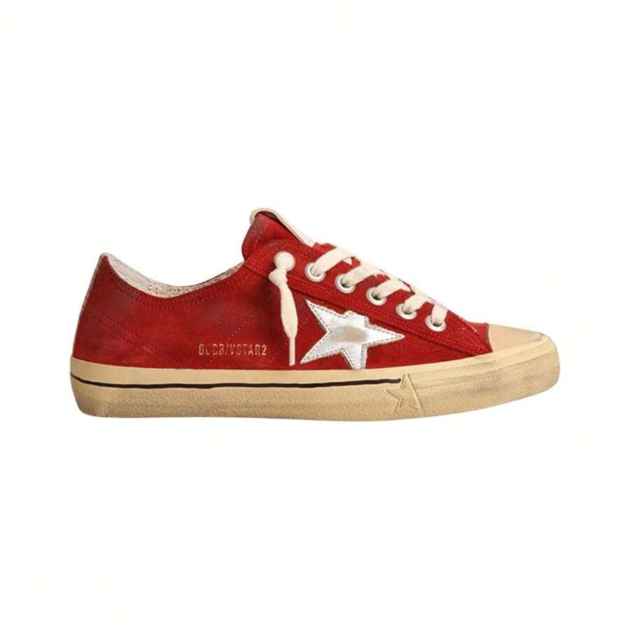 Limited Edition V-Star Leather Sneaker - Red - View 1