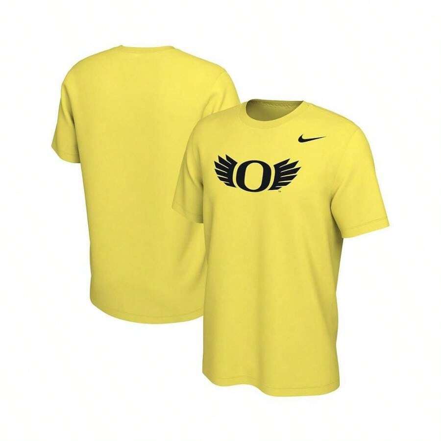 Nike Men's Yellow Distressed  Ducks Wings T-Shirt - Yellow - View 1