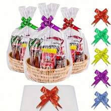 10 Túi Quà Tặng Trong Suốt In Hình Có Dây Rút, Ruy Băng Cho Đồ Uống Siêu Thị, Đồ Chơi Máy Vuốt, Túi Đựng Thuốc Và Bao Bì Nhựa Đa Năng - Túi nhựa nghệ thuật Latte - Xem 7