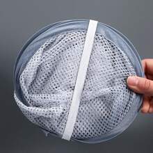 1 pieza Bolsa colgante de pared de color aleatorio, bolsa de malla blanca para ropa sucia del baño, cesta de lavandería, organizador de baño, cesta, cesta de almacenamiento, cesta de lavandería plegable