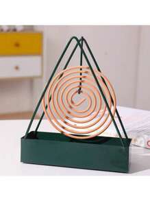 简易蚊香架三角铁制蚊香托盘座灰色创意家居悬挂立式香炉蚊香盒 - 彩色 - 查看 6