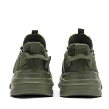 Men's Running Shoes Non Slip Shoes Breathable Lightweight Fashion Sneakers Slip Resistant Athletic Sports Walking Gym Work Shoes - 軍綠色 - 查看 5
