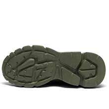 Men's Running Shoes Non Slip Shoes Breathable Lightweight Fashion Sneakers Slip Resistant Athletic Sports Walking Gym Work Shoes - 軍綠色 - 查看 4