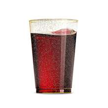 100 Glitter Plastic Cups 12 Oz Clear Plastic Cups Tumblers Gold Glitter Cups Disposable Wedding Cups Elegant Party Cups, Festival, Party, For Christmas Party - Gold - View 2