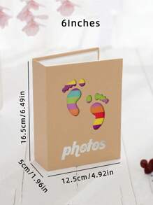 6 "/ Large 6" 6-Inch 4R, Bag Insert Album 4D, 6-Inch Plastic, Paper Insert Bag, Kraft Paper Album, Hollow Album Back To School - Multicolor - View 16