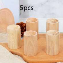 隨機木紋汽車空氣清新劑芳香精油擴香器，木制裝飾香氛分配器，適用於浴室 - 木紋隨機 - 查看 9