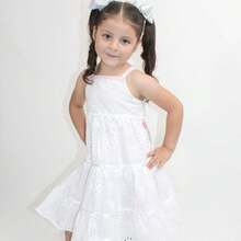 Vestido Blanco Para Niña - Blanco - Ver 2