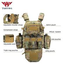 VAV YAKEDA Quick Release Chaleco Tactico Carrier MOLLE Camouflage HuntngTactical Vest With Crotch Protection - CP - View 8