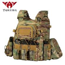 VAV YAKEDA Quick Release Chaleco Tactico Carrier MOLLE Camouflage HuntngTactical Vest With Crotch Protection - CP - View 6
