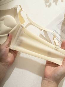 女士白色带衬垫钢圈文胸 - 凸显小胸围女性的乳沟 - 白色 - 查看 6
