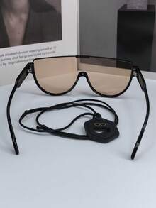 Un conjunto de gafas de moda con correa para gafas - Gafas semirradiadas con cordón ajustable - combinación - Ver 3