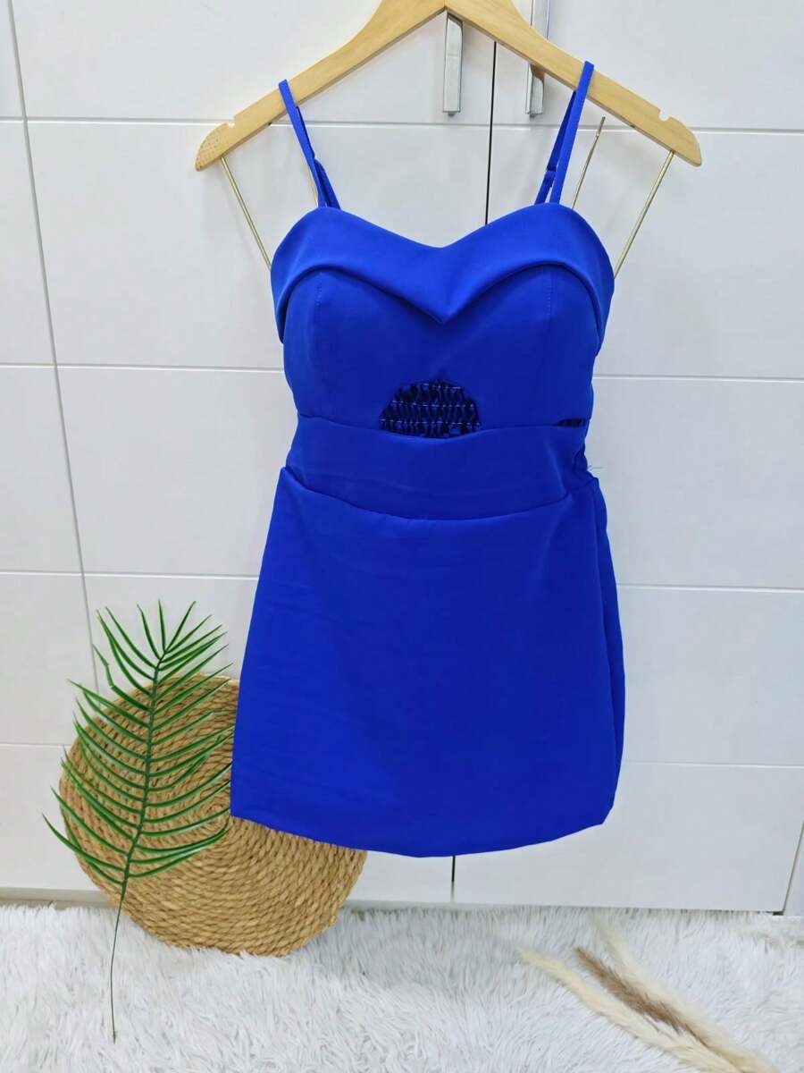 Women Dresses - 寶藍色 - 查看 1