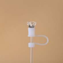 1pc/2pcs/6pcs Rhinestone Straw Cap, Suitabl E For Cups 30oz And 40oz, Dustproof Silicone Straw Caps, Reusable Straw Cover For 10mm (0.4in) Straws, Cup Accessories
