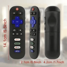 Control remoto de reemplazo solo para TV Roku, compatible con Roku / Hisense Roku / Onn Roku / Sharp Roku / Element Roku / Westinghouse Roku / Series de TV inteligentes Roku (no para Roku Stick y Box) - Negro - Ver 3