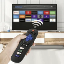 Control remoto de reemplazo solo para TV Roku, compatible con Roku / Hisense Roku / Onn Roku / Sharp Roku / Element Roku / Westinghouse Roku / Series de TV inteligentes Roku (no para Roku Stick y Box) - Negro - Ver 1