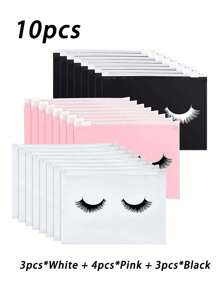 10 件/30 件/60 件睫毛护理包化妆包带拉链，旅行装，睫毛收纳包，波西米亚风，适用于假日海滩、浴室收纳、卧室收纳，大容量 - 彩色 - 查看 16