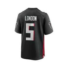 Nike 男士 Drake London 黑色亚特兰大猎鹰队球员比赛球衣 - 黑色 - 查看 3