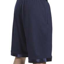 Reebok Boyfriend Style Men's Regular-Fit Logo-Print Mesh Basketball Shorts - navy/red/white - View 7