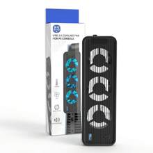 HONSON Cooling Fan, Cooler With 3 Upgraded Quiet Fans & Controller USB Port For Digital/Disc Edition - NOT Compatible With SLIM - Multicolor - View 10