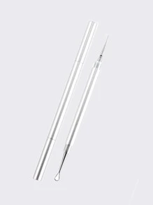 1入全新升級版專業面部痘痘去除工具和白頭粉刺提取器，高級不鏽鋼雙頭針，黑頭、瑕疵、青春痘去除