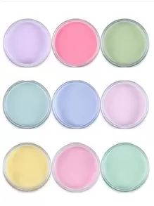 10g/9 Colors Candy-Colored Y2K Acrylic Nail Powder Nude 3D Sculpture Nail Extension Gradient Pigment Acrylic Liquid Dustproof Accessory DIY Art - Nhiều màu - Xem 4