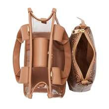 Steve Madden Sondra Clear Mini Tote With Pouch - Cognac - View 3