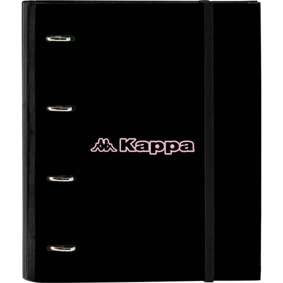 4 RING BINDER 35MM WITH REPLACEMENT KAPPA "SILVER PINK" - Officially Licensed Ring Binder - Exclusive Design - Ideal For Daily Use - Durable Material - Compatible With A4 Sheets - Multicolor - View 1