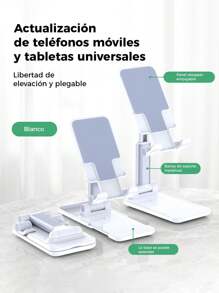 Soporte Multifuncional Plegable Giratorio Manten Tu Telefono A La Vista, Diseño Compacto, Portátil y Facil de Llevar a Todos Lados. - Multicolor - Ver 2