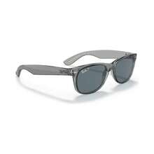 Ray-Ban 男女通用偏光太阳镜，RB2132 NEW WAYFARER - 透明灰 - 查看 5