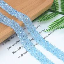 Dây viền đính đá nhựa tự dính nhiều màu, dài 1 thước Anh, dùng để trang trí quần áo/túi xách/giày dép, đồ dùng thủ công tự làm. - Nhiều màu - Xem 9