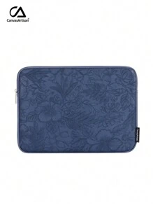 Canvas Artisan Slim Notebook Bag Waterproof Laptop Bag Laptop Sleeve Compatible With Huawei Compatible With Macbook - Blue - View 2