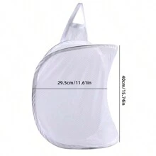 1 pieza Bolsa colgante de pared de color aleatorio, bolsa de malla blanca para ropa sucia del baño, cesta de lavandería, organizador de baño, cesta, cesta de almacenamiento, cesta de lavandería plegable
