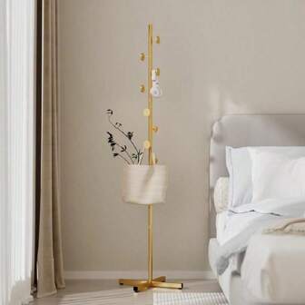 1pc Portable Clothes Hanger Floor Stand With Unique Design, For Bedroom Or Home Use Decorations Decor Festival Decor Room Decor Home Decor Decor Bedroom Decor,Spring,Minimalist,Summer Tops