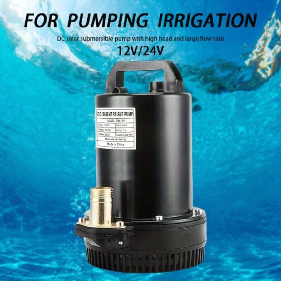 Pompe Submersible Solaire Treeisland 12V 180W - Acier Inox - Puits Profond, Irrigation - 20m Max