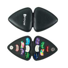 1入組PICKPAL吉他指彈貝殼紋指甲套收納盒12入民謠木吉他拾音器，配件指彈隨機發色 - 彩色 - 查看 8