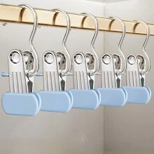 5pcs Stainless Steel Clothespins, Multi-Functional Clips With Hook For Hanging Clothes Love Valentine - Multicolor - View 9