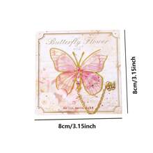 1 件彩色蝴蝶金属书签带链，复古书签生日礼物返校收藏纪念品书籍爱好者作家读者朋友学生节日文具用品 - 均碼 - 查看 2