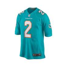 Men's Bradley Chubb Aqua  Game Player Jersey - Aqua - View 4