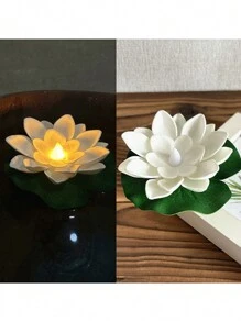 6pcs LED Floating Waterproof Lotus Flower Lights, LED Waterproof Lotus Flower Night Lights, Waterproof Lotus Lights For Swimming Pool Decor, Suitable For Wishing, River Or Swimming Pool Decoration, Christmas Garden Water Pool Fountain Decor Lights - Random Color - View 16