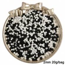 beadia Khoảng 660/1300 chiếc 2/3mm Hạt gạo thủy tinh siêu xuất sắc được làm thủ công bằng tay được làm mờ đều Hạt rời có màu vi mô DIY Vòng đeo tay Vòng cổ Phụ kiện quần áo - Trộn màu ngẫu nhiên MX - Xem 23