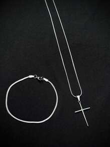 Men Pendant Necklaces - Bạc - Xem 3