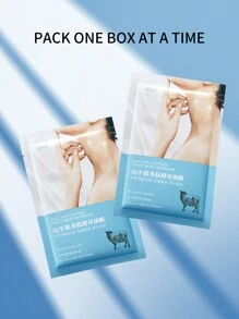 5入組山羊乳寡肽酵母頸部面膜，每片25毫升，改善細紋和鬆弛肌膚，保濕滋養頸部護理 - 查看 6